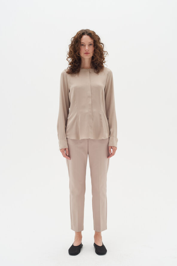 InWear LikoIW Blouse Premium - 93% Silk Cobblestone