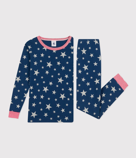 Pyjama ajusté phosphorescent en coton imprimé étoiles enfant