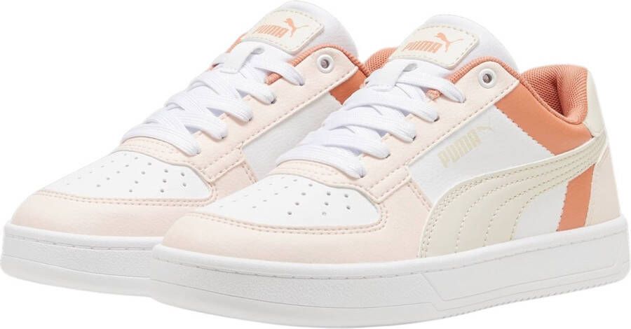 Puma Caven 2.0 Block sneakers wit-ecru-koraal Imitatieleer 35.5