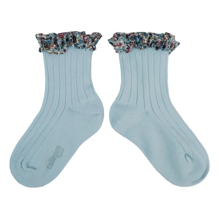 Collégien Chaussettes Charlotte | Bleu Clair