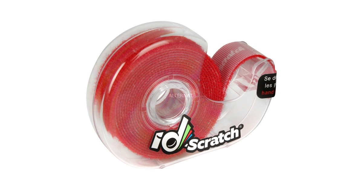 PatchseeID-Scratch Pre-Cut, 2 Meter kabelbinder  (Rood)