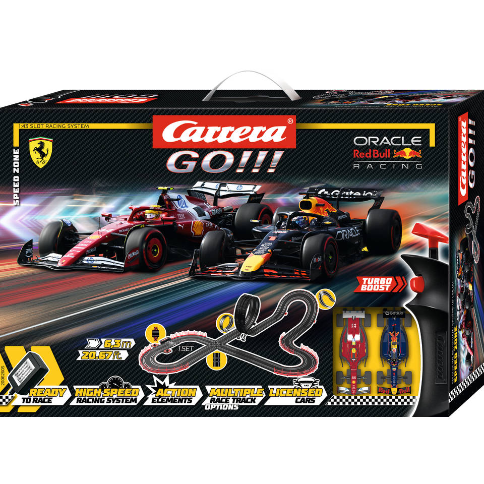 Carrera GO!!! F1 Speed Zone racebaan Max vs. Lewis