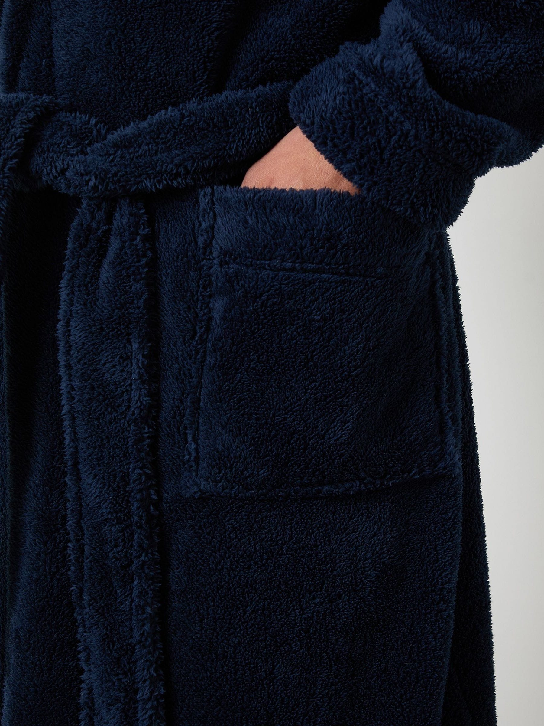 Marineblauw - Threadbare - Behaaglijke kamerjas met capuchon
