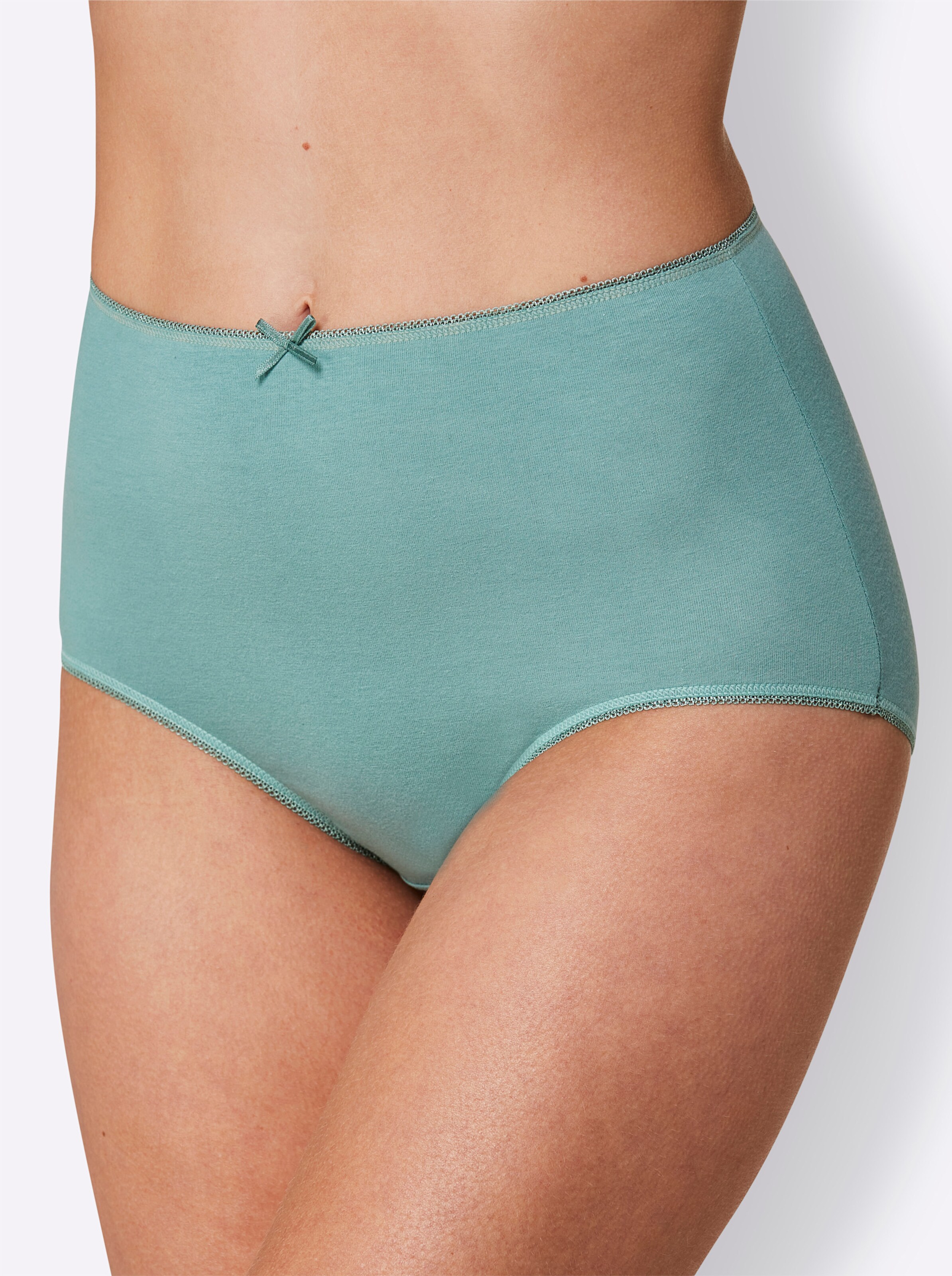 wäschepur Taillenslip in weiß + magenta + marine + jade