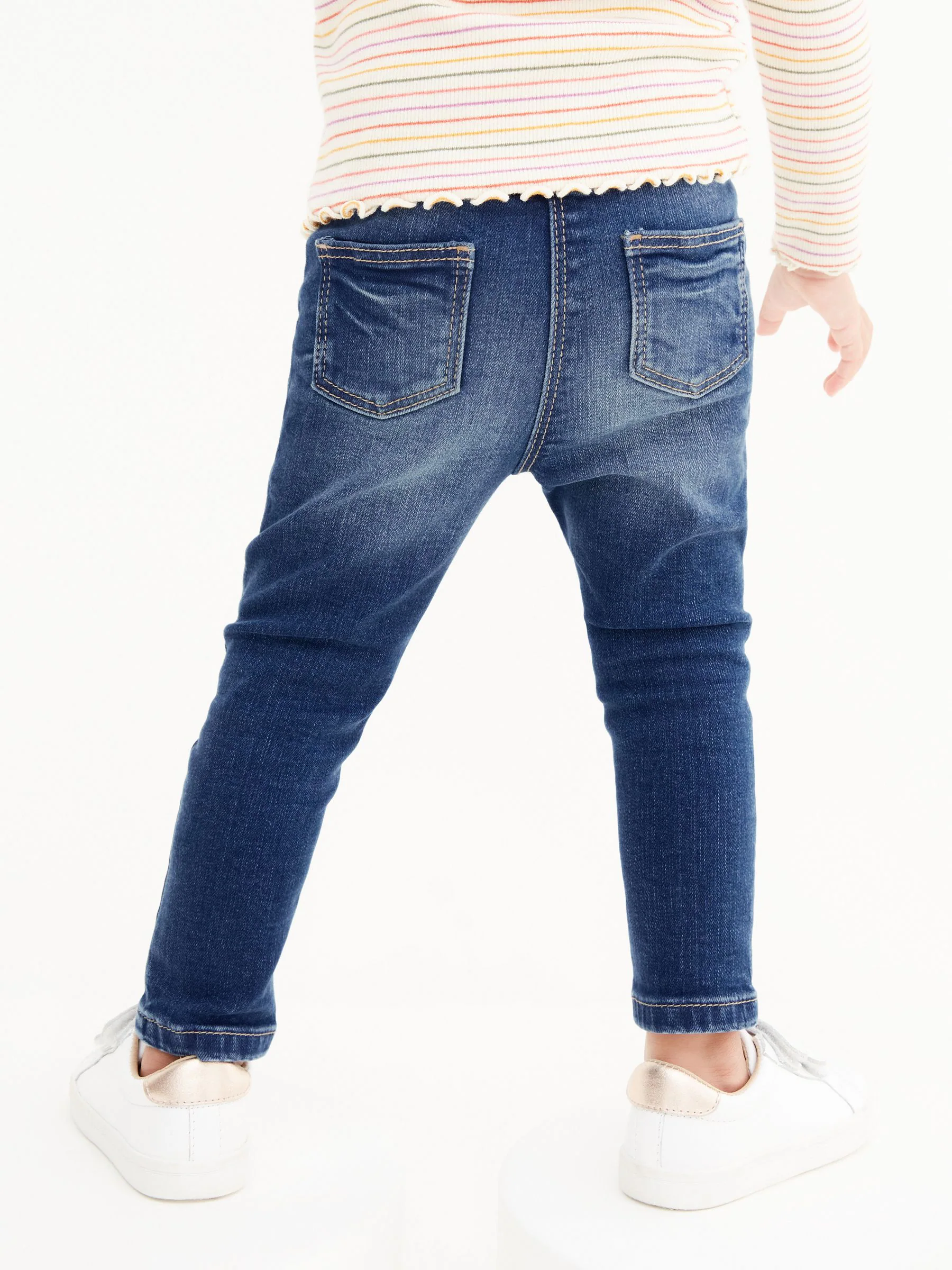 Middenblauw denim - Jegging met elastische taille (3 mnd-7 jr)