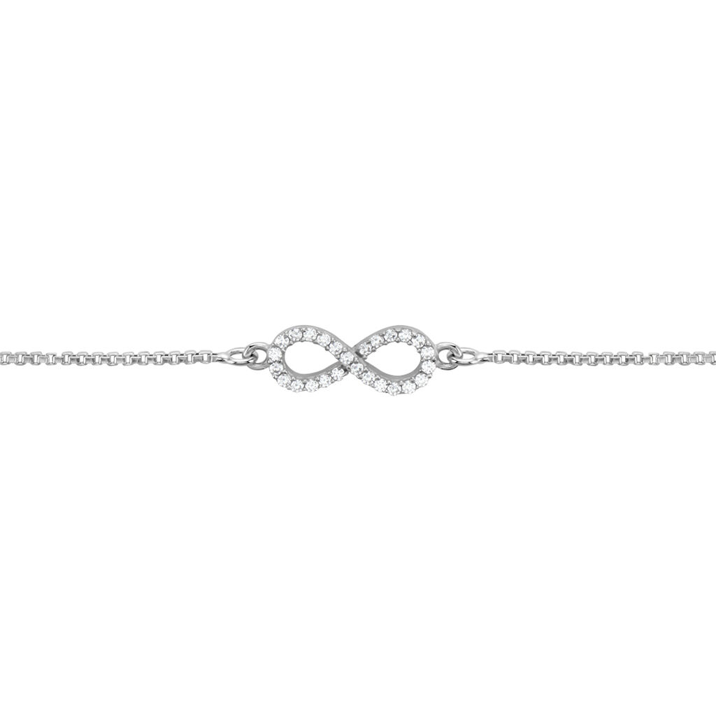 Bracelet Argent Blanc Anona Oxydes De Zirconium