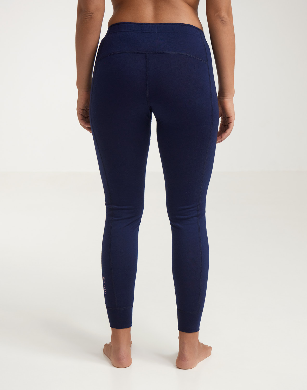 Legging van merinowol voor dames in Ijsblauw