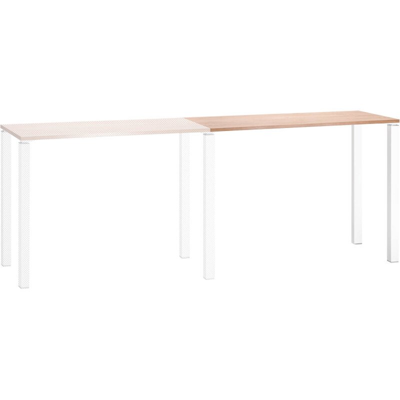 Extension pour table haute Eden chêne clair 140 x 60 cm
