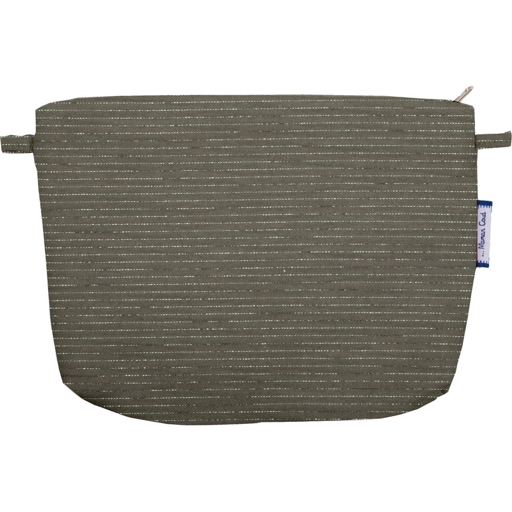 Pochette Tissu Gaze Lurex Kaki