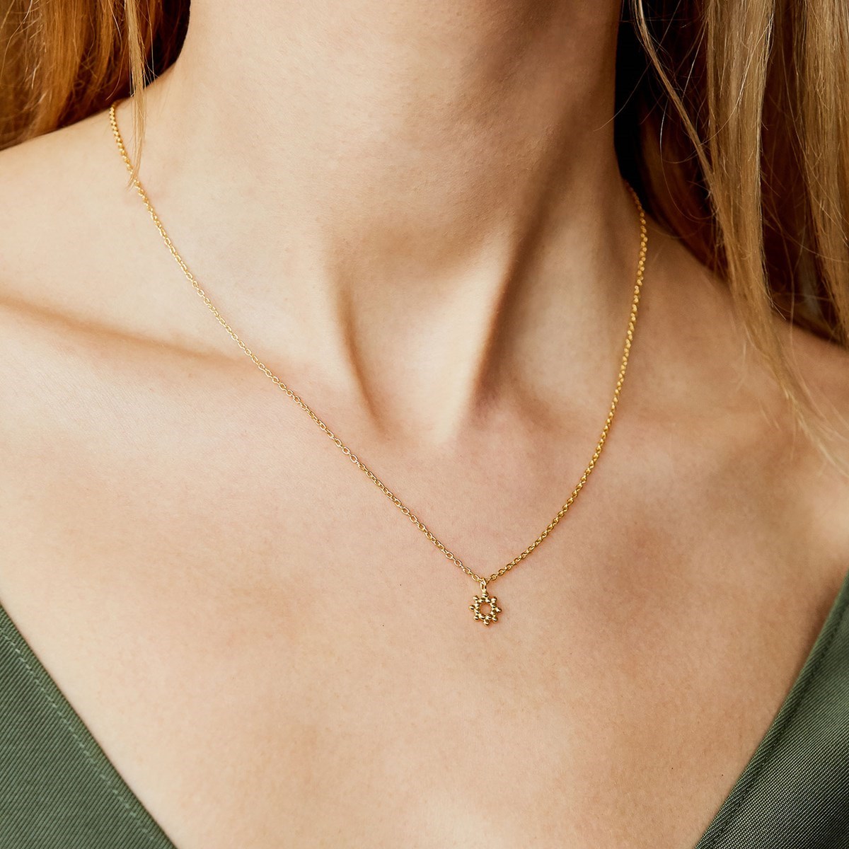 Collier en vermeil mini soleil
