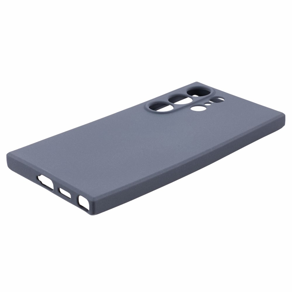 Samsung Galaxy S24 Ultra Gummi Case Hülle mit Kameraschutz - Blaugrau