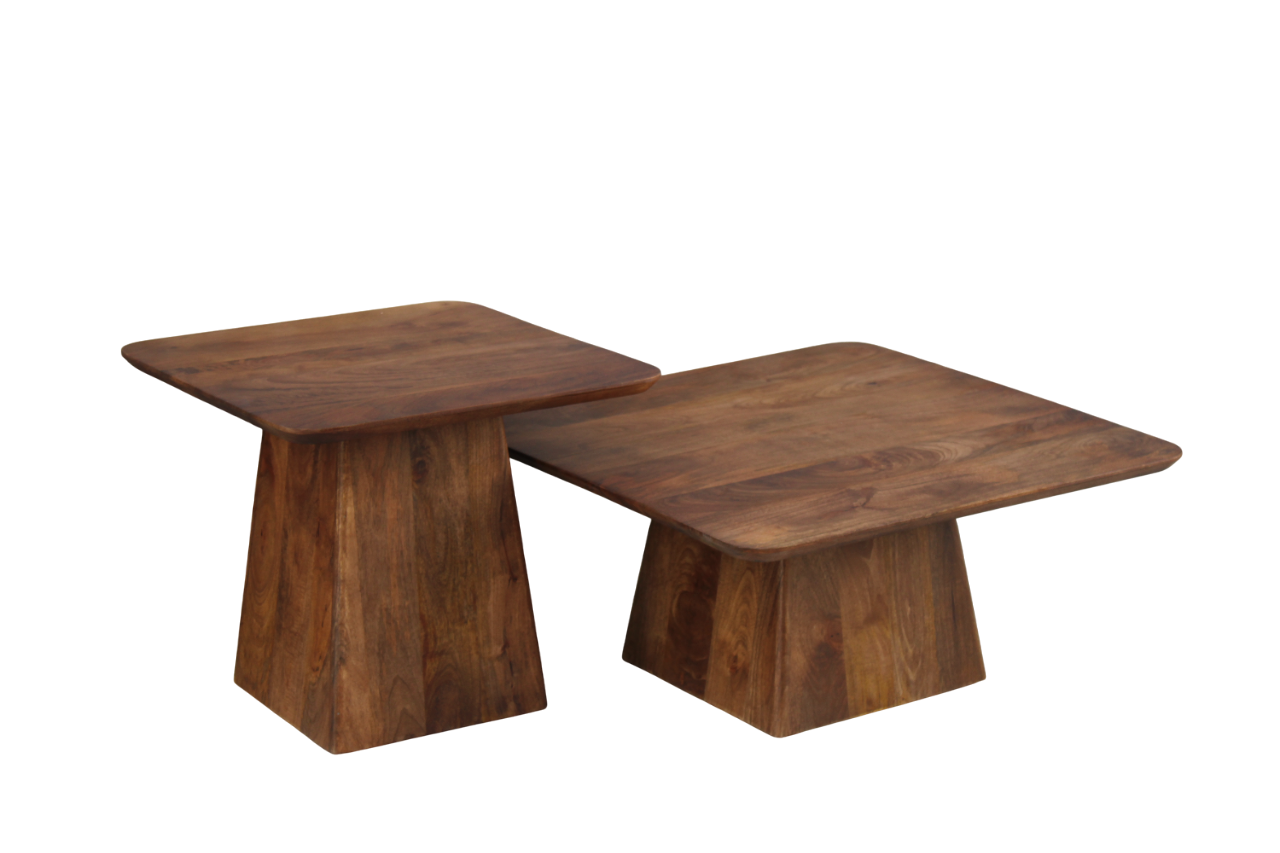 Salontafel Nice set van 2 bruin