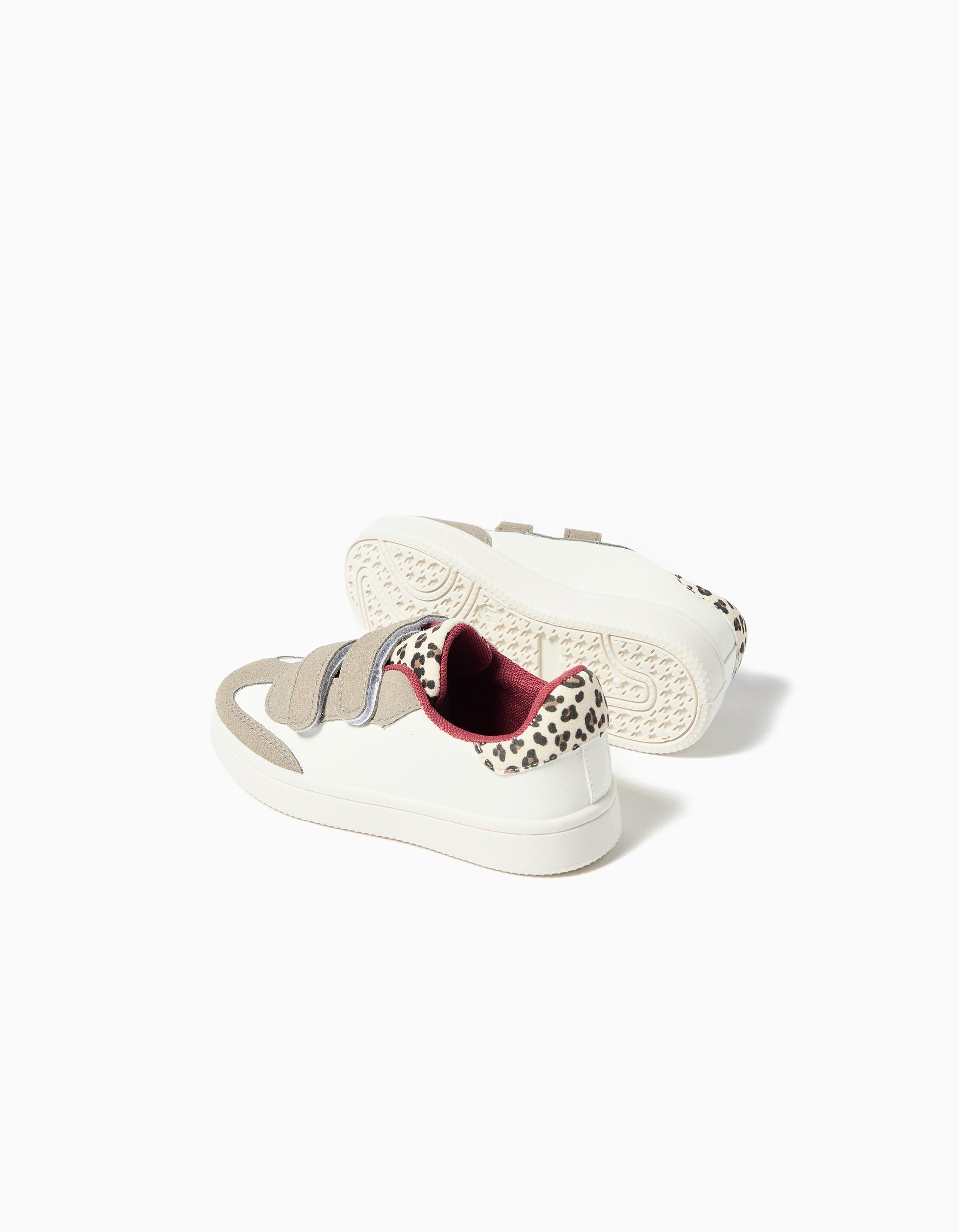 Sapatilhas Animal Print, Menina, Bege Claro