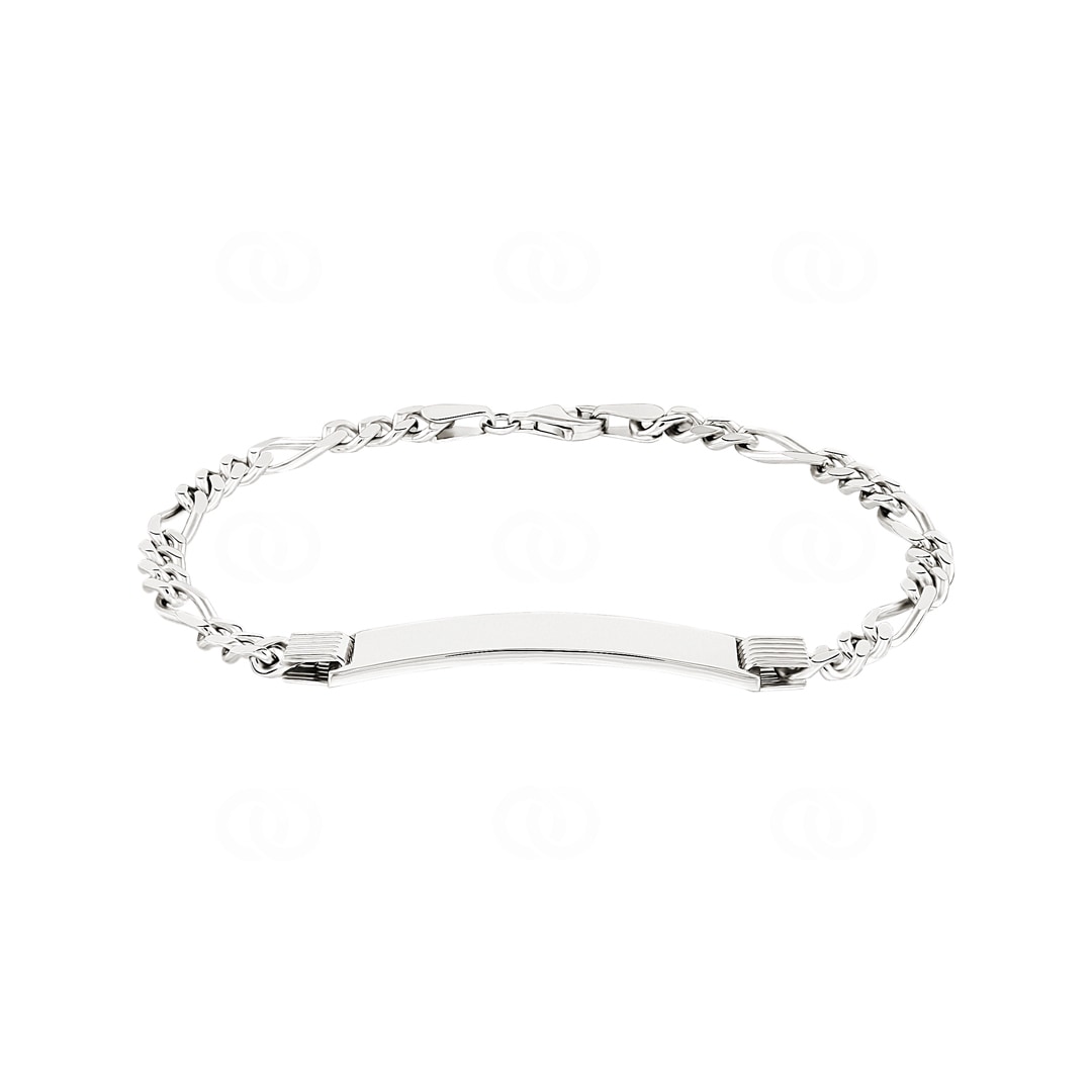 Gravurarmband Figaro 925 Silber 5.0mm