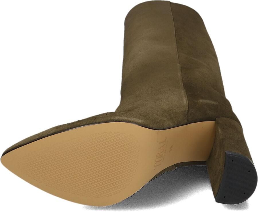 TORAL Hoge Laarzen Dames 12591 Maat: 38 Materiaal: Suède Kleur: Groen