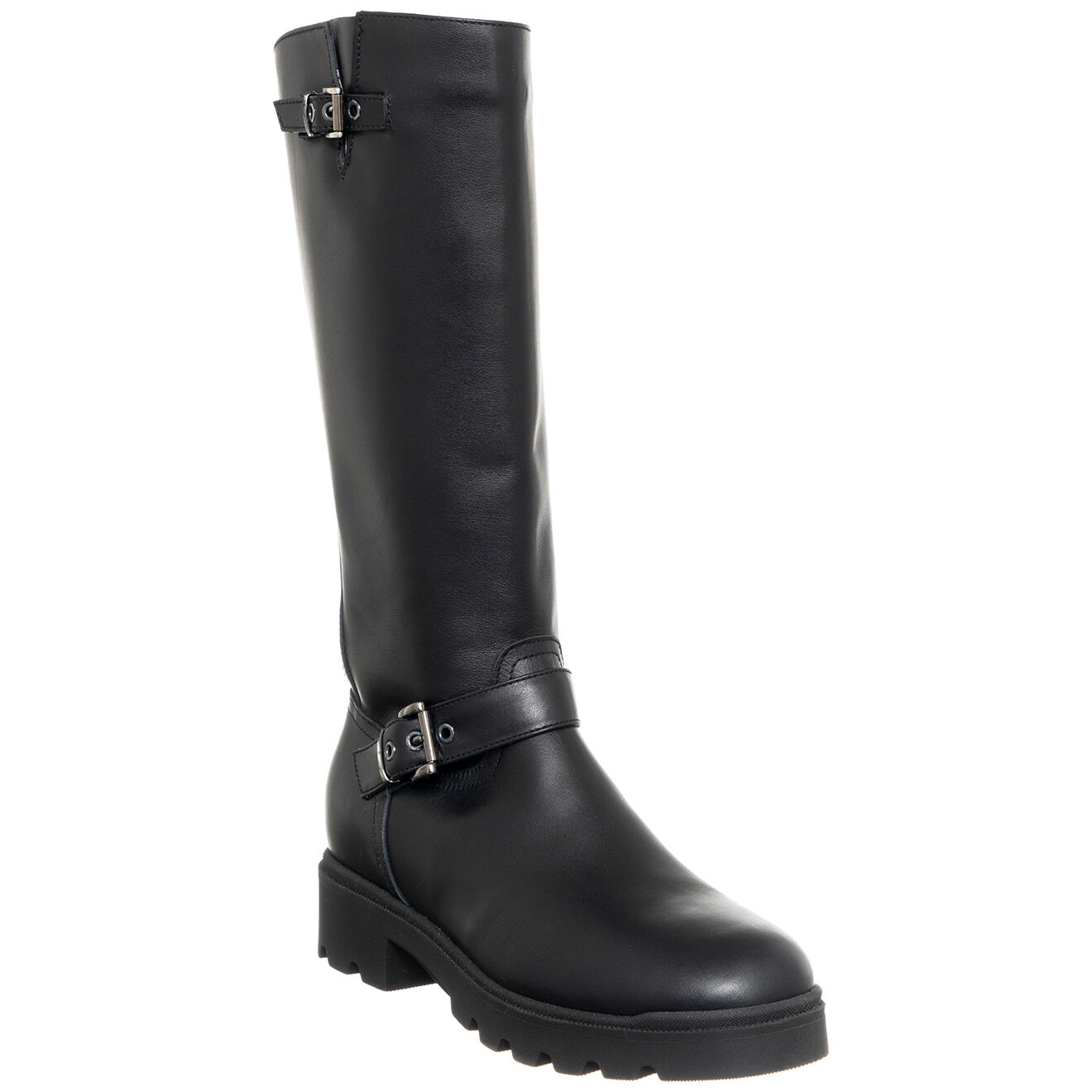 Patrizia Pepe Bottes en Cuir Anastasia noires