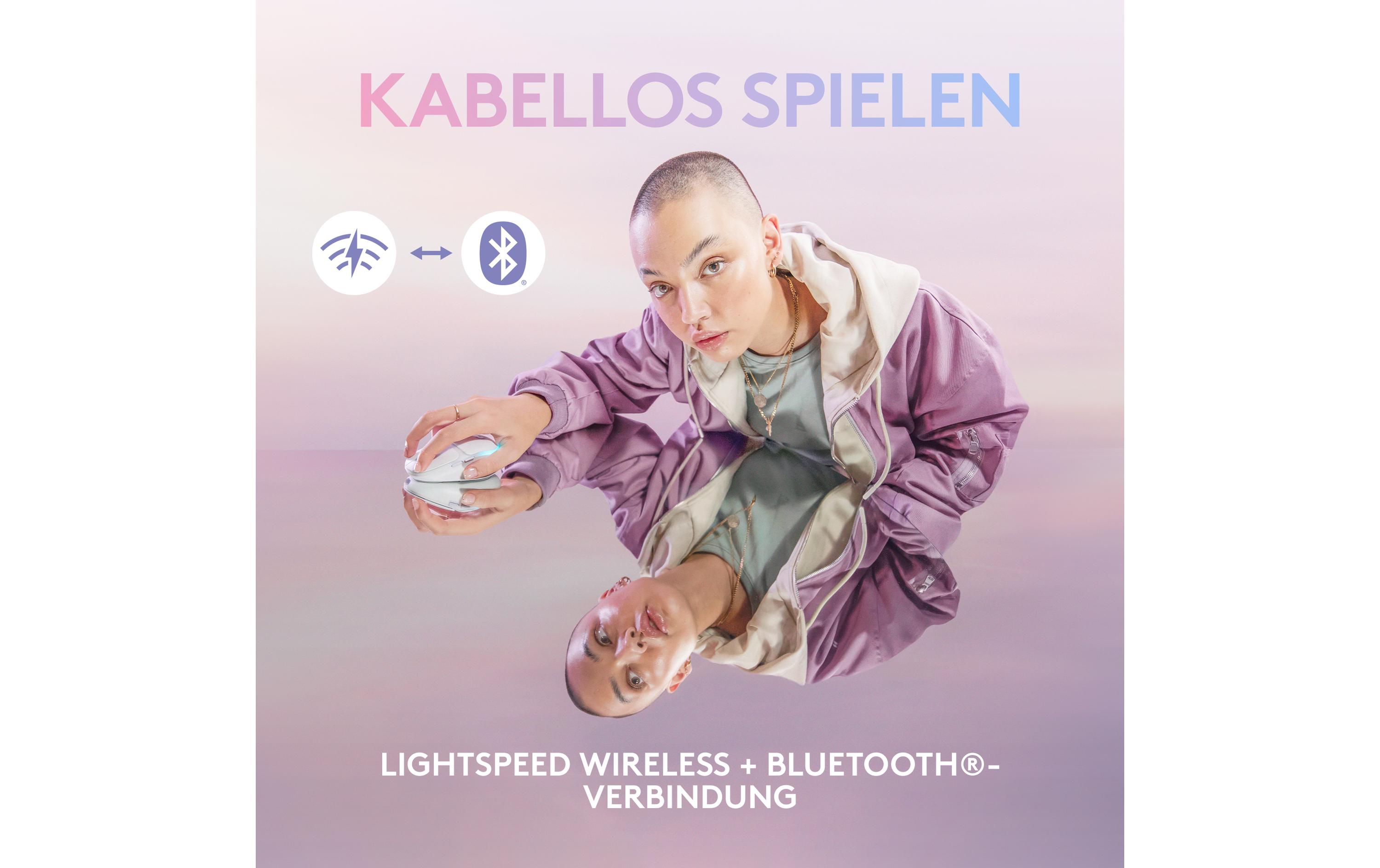Gaming-Maus G705Kabellose Gaming-Maus mit Lightspeed-Empfänger und dezenter RGB-Beleuchtung