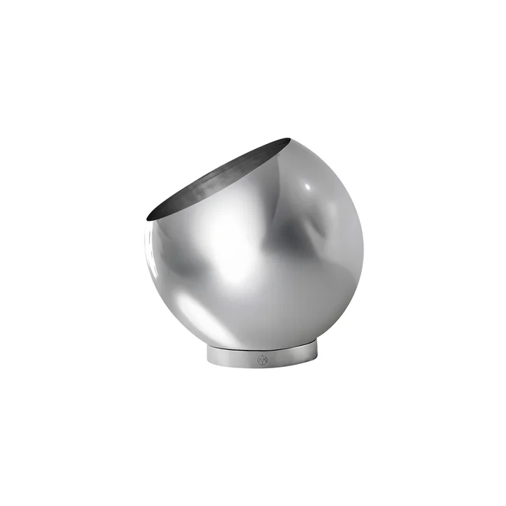 AYTM - Globe Blumentopf, Ø 17 x H 15,4 cm, silber / silber