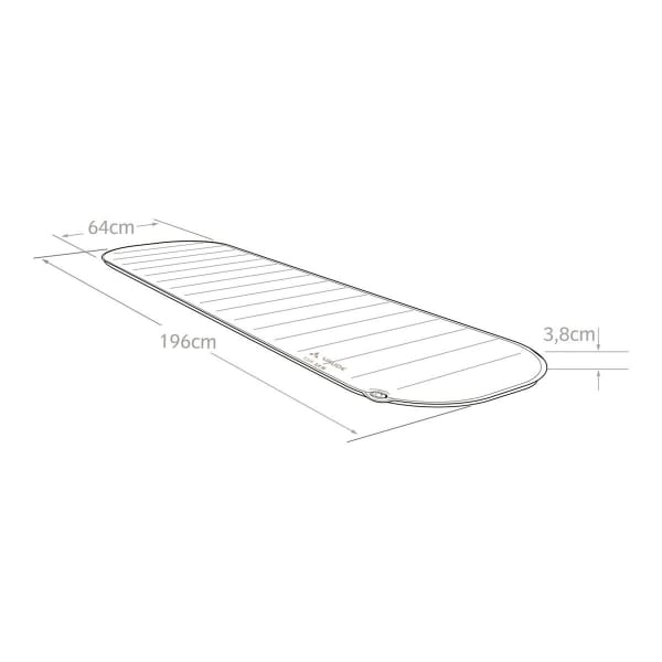 Matelas randonnée VAUDE TOUR 3.8 L REDWOOD