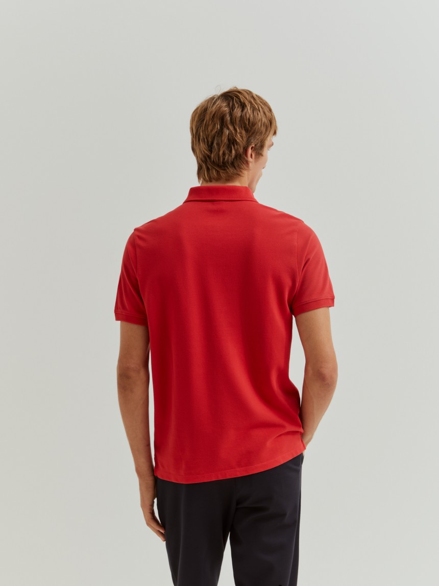 Polo piqué regular fit de algodão