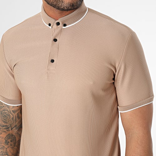 Polo Manches Courtes Camel