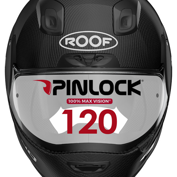 Roof - Lentille Pinlock® Maxvision 120 RO200/RO200 Carbon Incolore