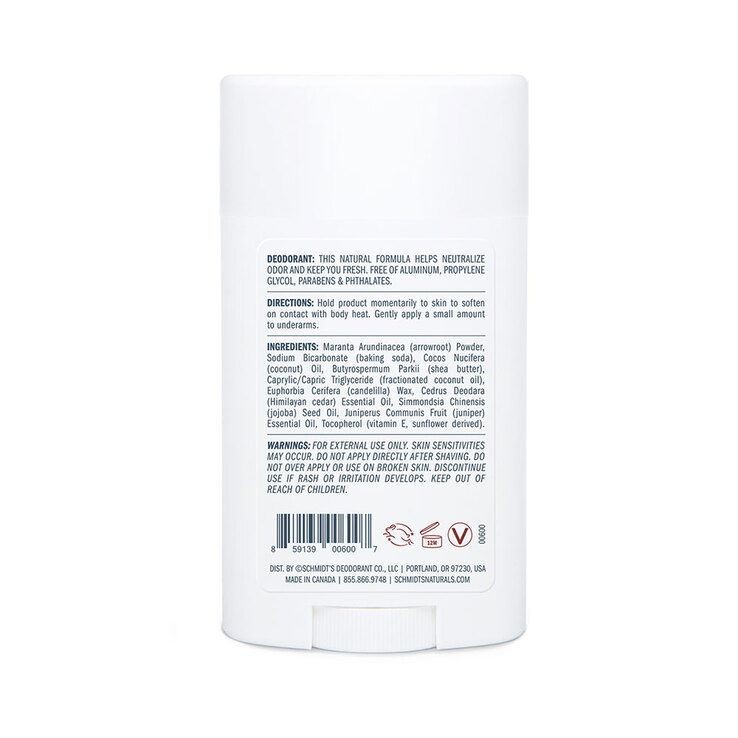 Schmidts Deo Stick Signature Cedarwood & Juniper, 75 g