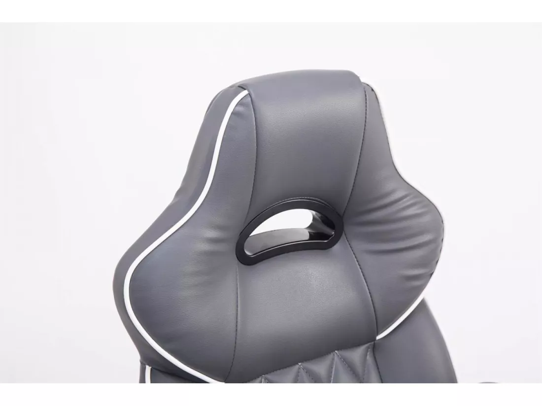 Chaise de bureau - Similicuir & Plastique - Gris - BIG XXX