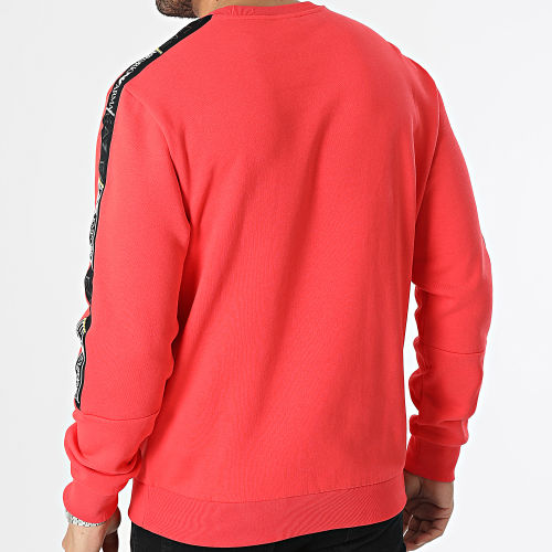 Sweat Crewneck A Bandes 3RPM10-PJ07Z Rouge
