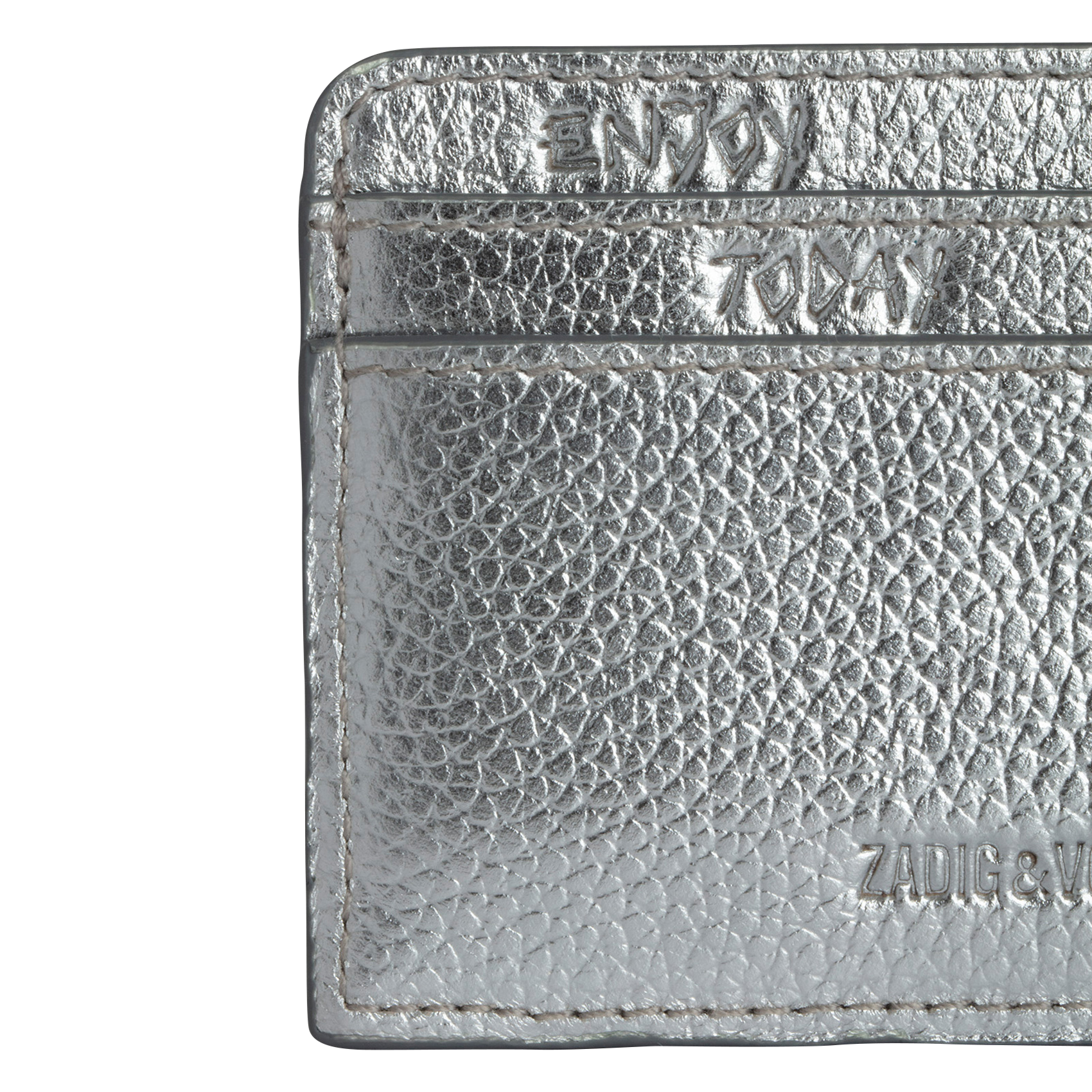ZV PASS - Porte-cartes en cuir | Gris