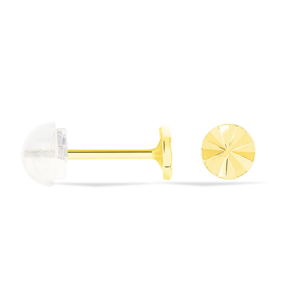 Boucles D'oreilles Puces Berangere Cercle Or Jaune