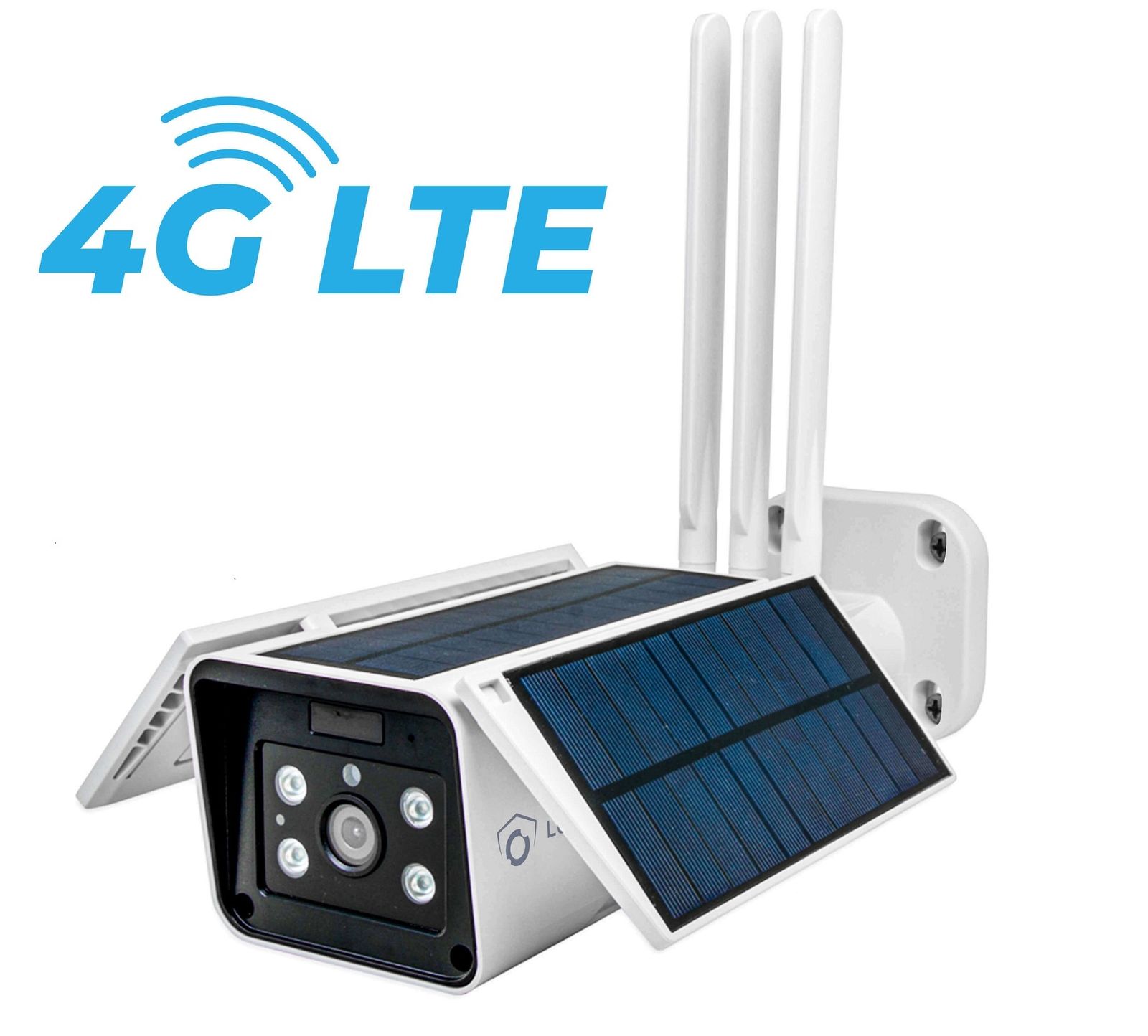 LUVISION 4G/ LTE Solar IP Kamera Cloud Überwachungskamera für SIM Karte mit Solarzelle Solarpanel Solarkamera 6W