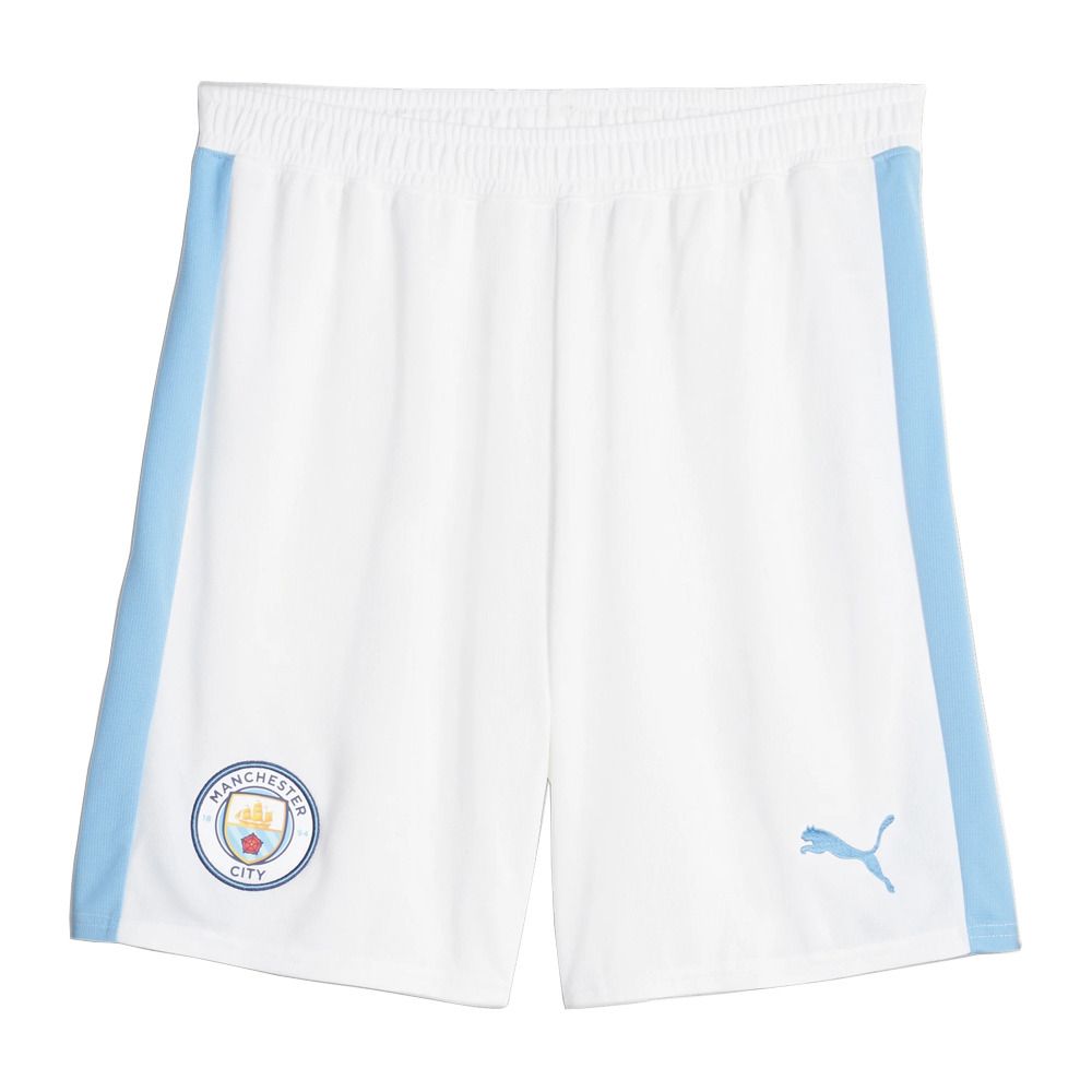 Puma MCFC - Short Homme white/team light blue