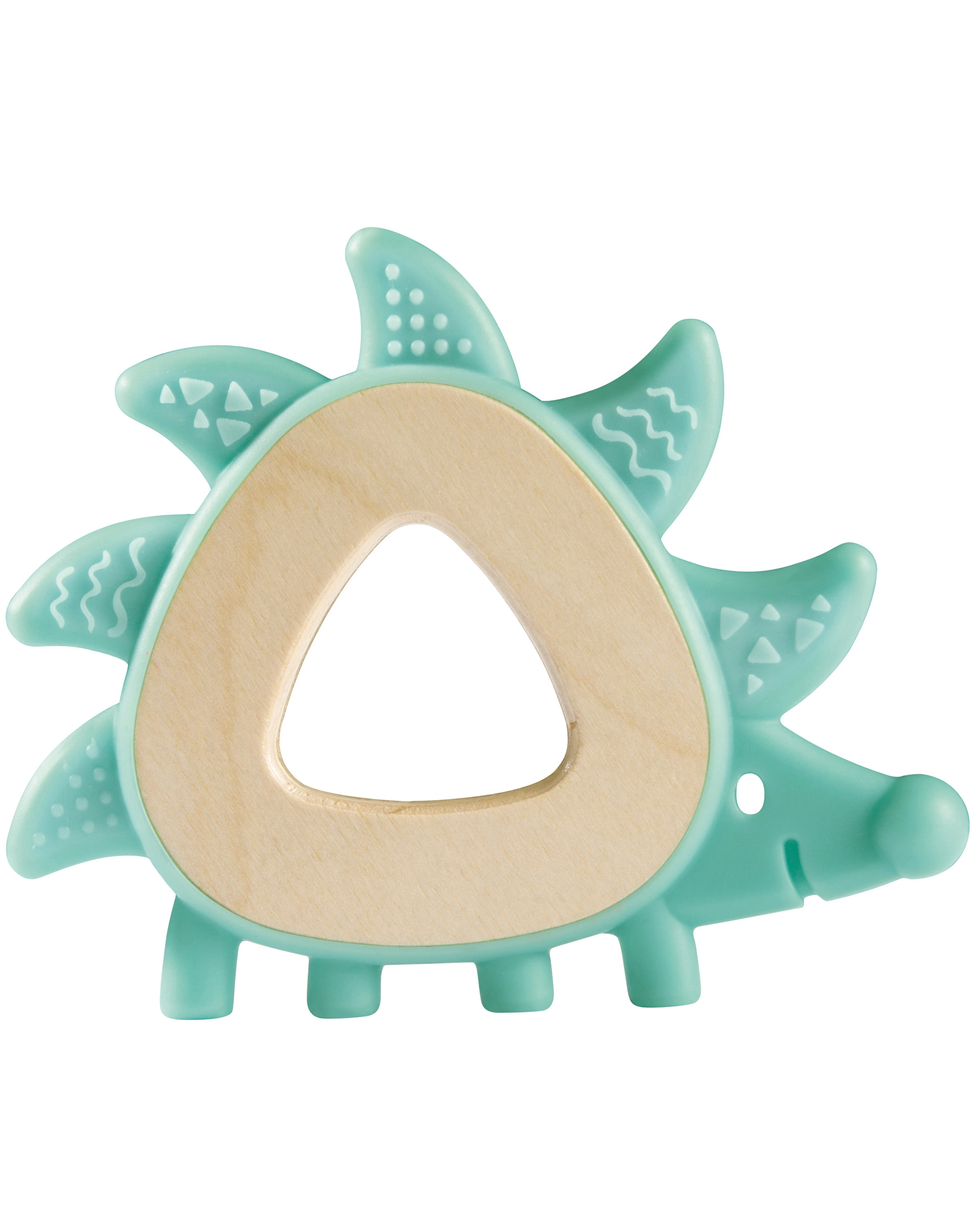 Beißring IGEL IDA aus Holz in mint
