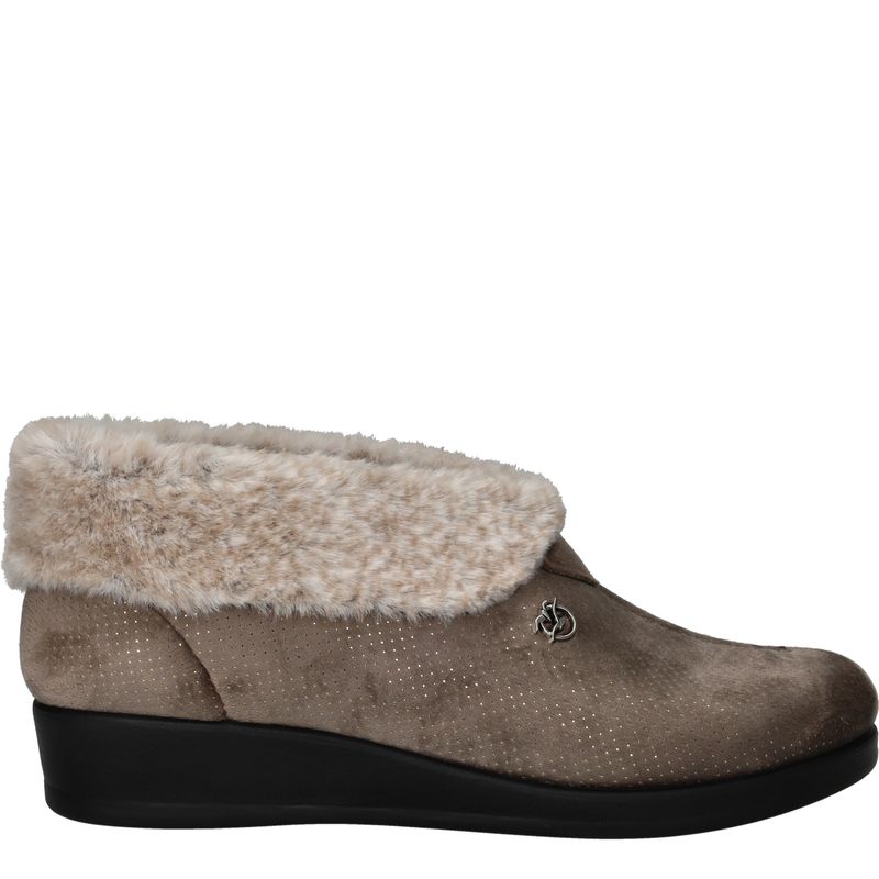 Belizia Pantoffels Taupe Dames