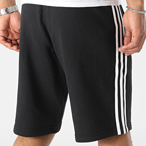 Short Jogging A Bandes IA6351 Noir