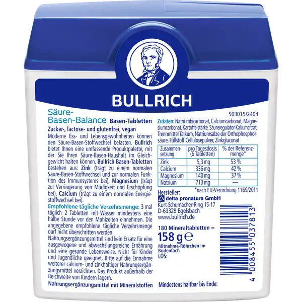 Säure-Basen-Balance Basen-Tabletten