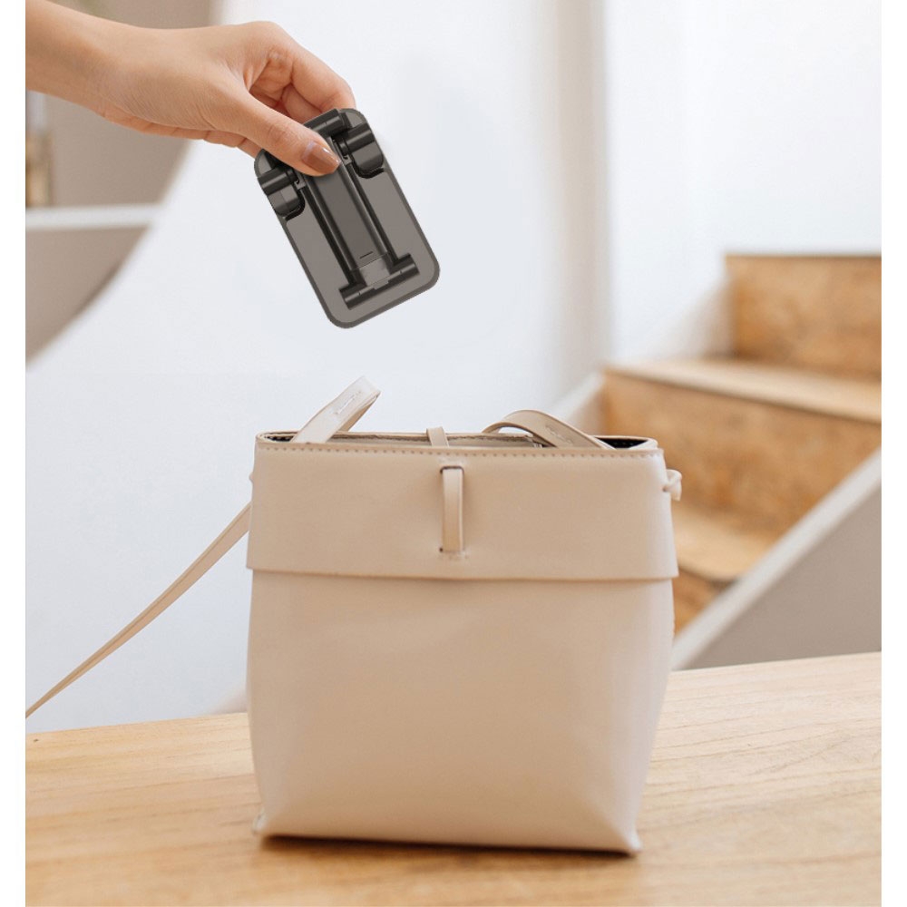(10W) Faltbare Smartphone Dual Qi-Wireless Halterung 90° Grad Winkel- / Höhenverstellbar - Weiss