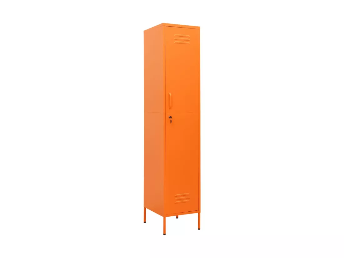 Armoire à casiers Orange 35x46x180 Acier