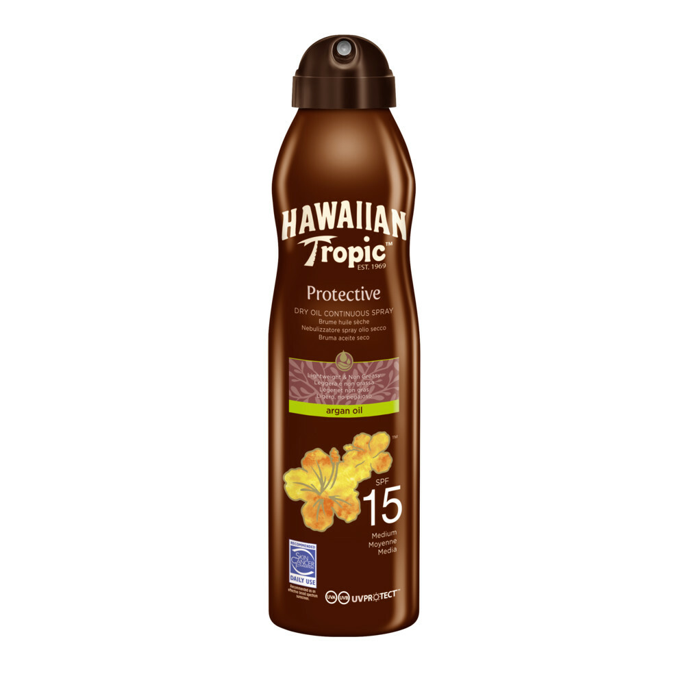 Hawaiian Tropic Zonneolie Argan Olie Protective SPF15177 ml