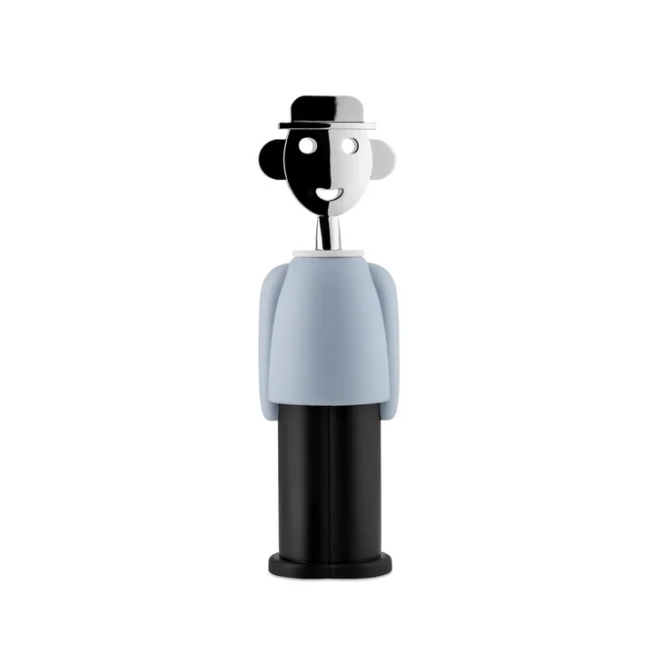 A di Alessi - Korkenzieher Alessandro M., hellblau / schwarz