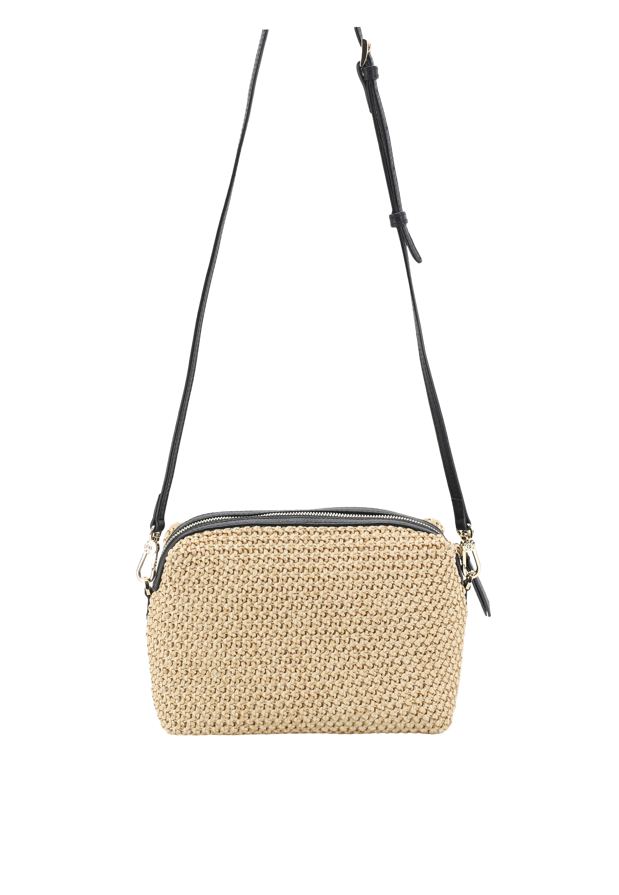 Cross body bag KAIA Raffia Maglia/leather Standard