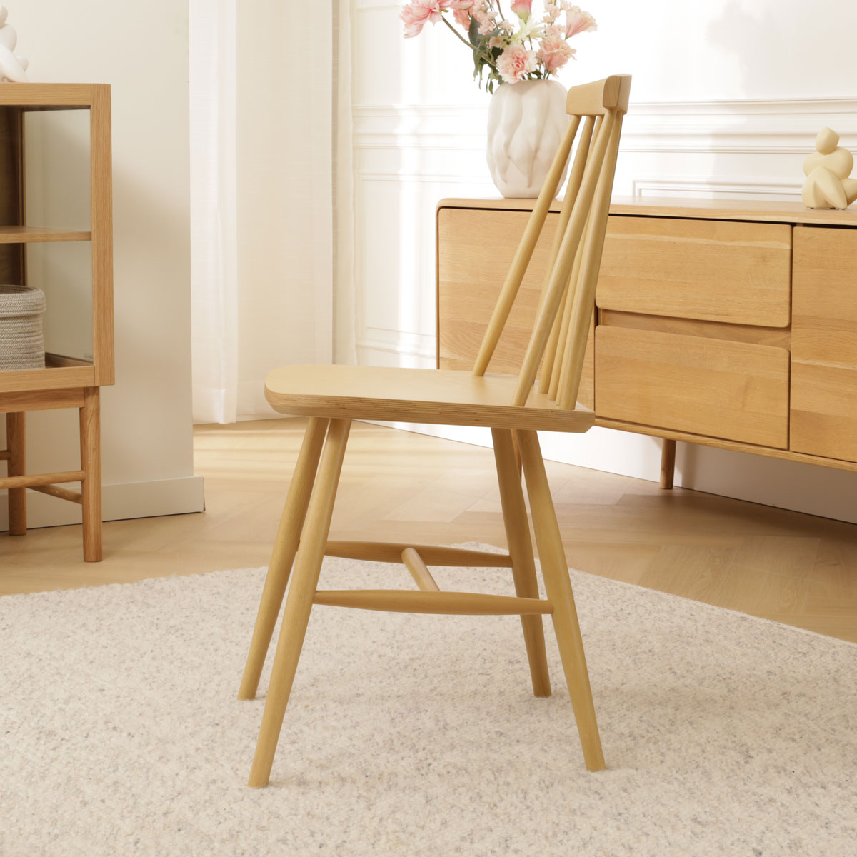 Houten spijlenstoel Filou - naturel