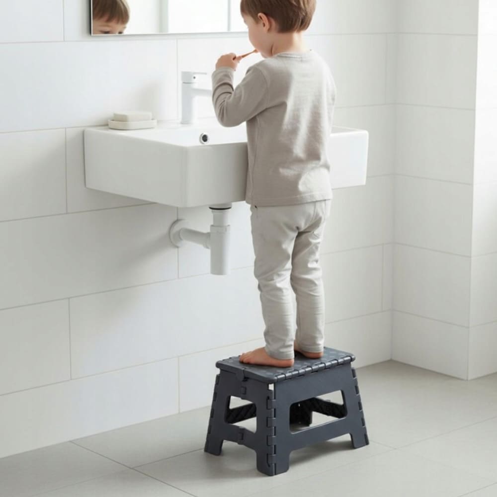 Marchepied pliant antidérapant 150 kg - Gris