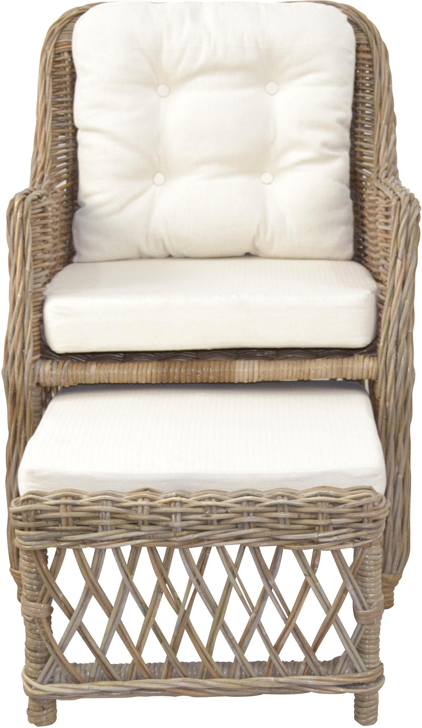 Home affaire Rattanstuhl () Handarbeit, Masse (B/T/H): (67/75/91)