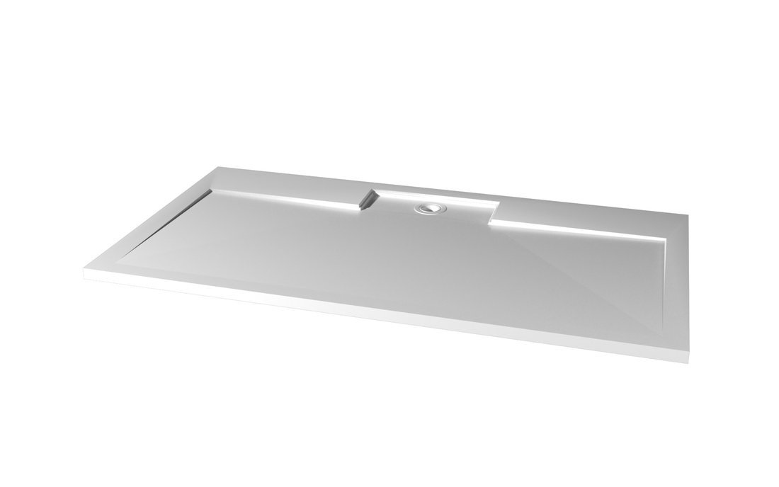 Gelco Irena rechthoekige douchebak antislip 150x90cm wit