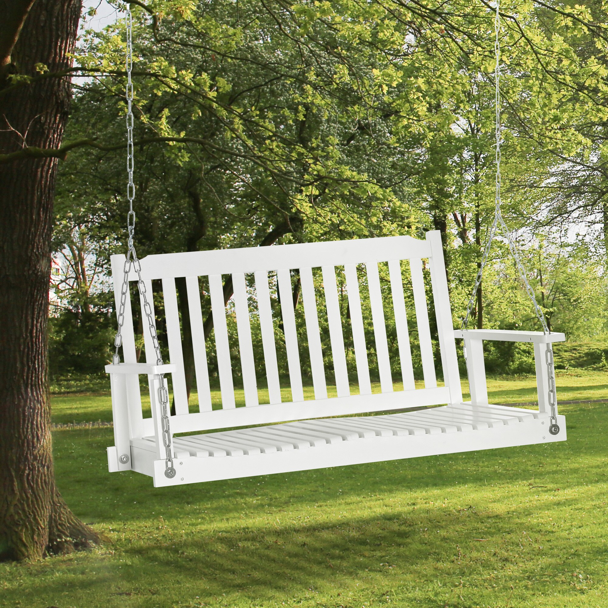 Outsunny Hängebank mit Ketten 117 x 69 x 60 cm (LxBxH)