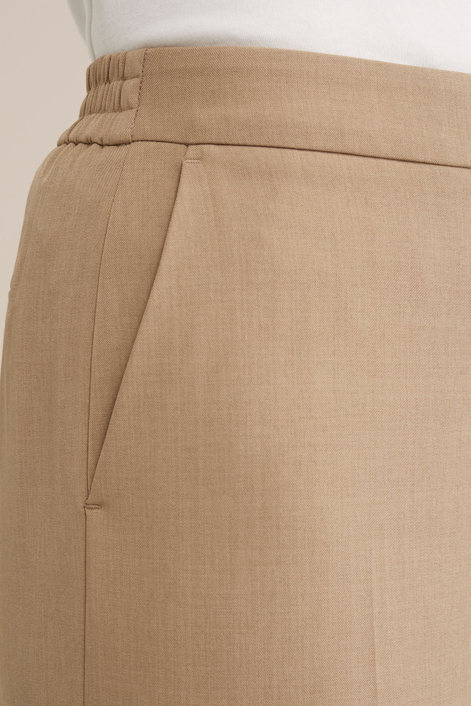 wide leg pantalon WE Fashion Beige
