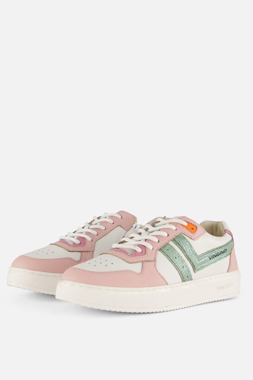 Vingino Court Lifestyle Sneakers wit Leer