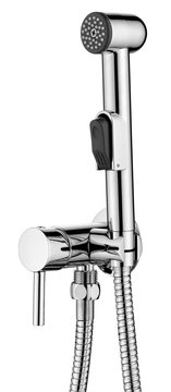 Sapho wandbidet mengkraan met ronde handdouche chroom